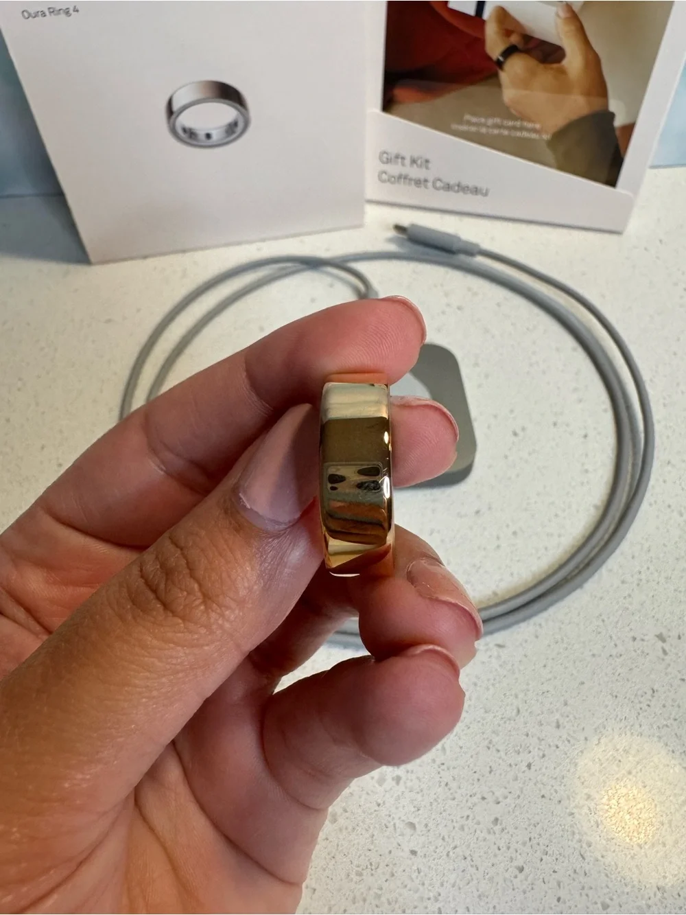 Rose Gold Oura Ring 4th Generation - Size 9